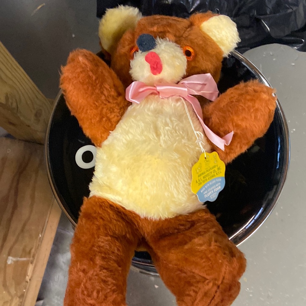 Vintage Teddy Bear 1940-1950’s with tag